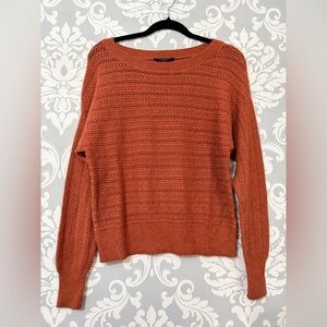 10/$25‎ • Denver Hayes Notch Neck Pointelle Pullover Sweater